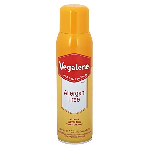 Pan Spray Vegalene Allergen Free 16 5 Oz Canola Release Spray 6 Case Non Stick Spray For Cooking