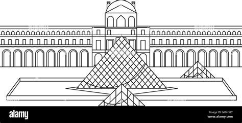 Paris Louvre Museum Stock Vector Image Amp Art Alamy
