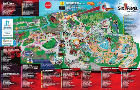 Park Map Six Flags New England Park Map Six Flags New England
