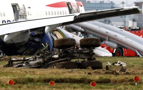 Passenger Jet Crash Lands At Heathrow