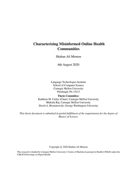 Pdf Characterizing Misinformed Online Health Communities Pdf Characterizing Misinformed Online Health Communities
