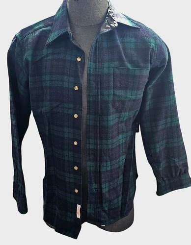 Pendleton Wool Black Watch Tartan Blue Green Plaid Carry On Suitcase Luggage 22 Ebay