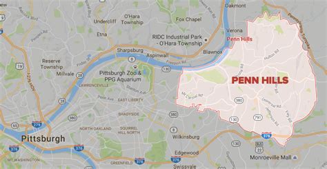 Penn Hills Pa Map Pittsburgh Map Company Etsy Israel