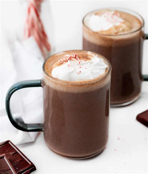Peppermint Hot Chocolate I Am Baker