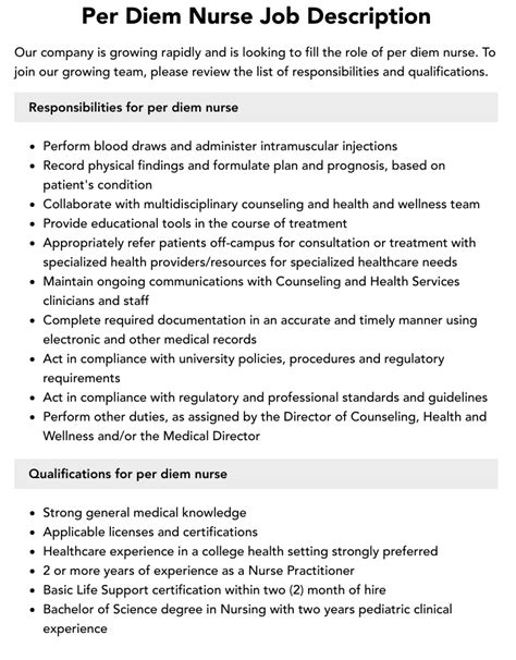 Per Diem Nurse Jobs: Your Flexible Career Path Guide