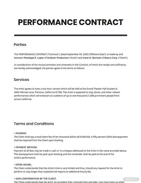 Boost Success with Effective Performance Contracts