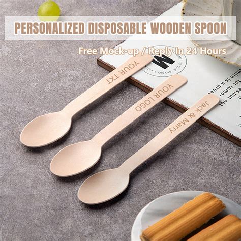 Personalized Disposable Spoons Etsy