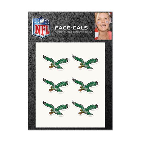 Philadelphia Eagles 4 Pack Temporary Tattoos Detroit Game Gear Philadelphia Eagles 4 Pack Temporary Tattoos Detroit Game Gear