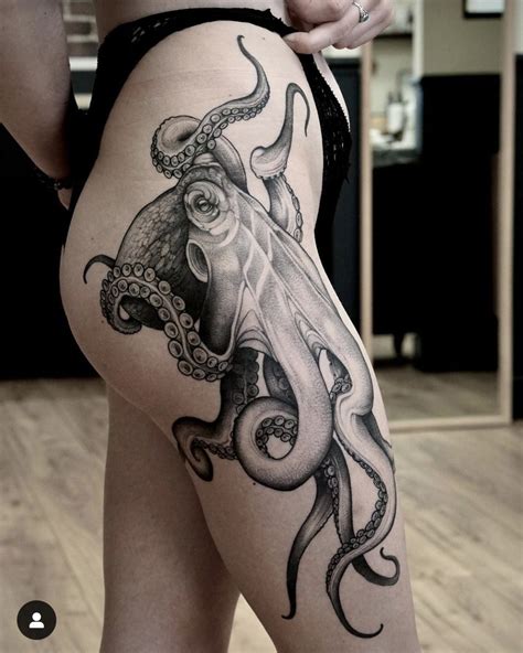 Pin By Brenna E On Octopi Octopus Tattoos Octopus Thigh Tattoos