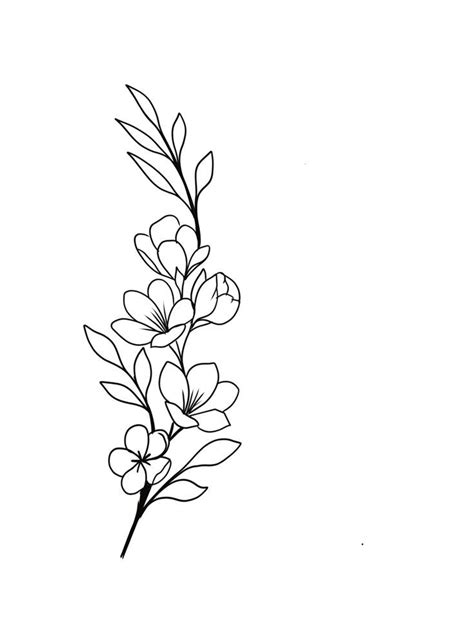 Pin By Klaudia On Ink Tattoo Stencil Outline Violet Flower Tattoos