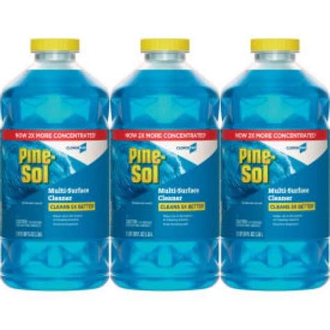 Pine Sol Multi Surface Cleaner Bottle 80 Oz Sparkling Wave 3 Pk 60609Ct Zoro