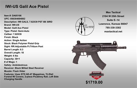 Pistol Iwi Galil Ace Pistol 13 Amp Quot Gen 1 Rnl 5 56 1849 R Gundeals Pistol Iwi Galil Ace Pistol 13 Amp Quot Gen 1 Rnl 5 56 1849 R Gundeals