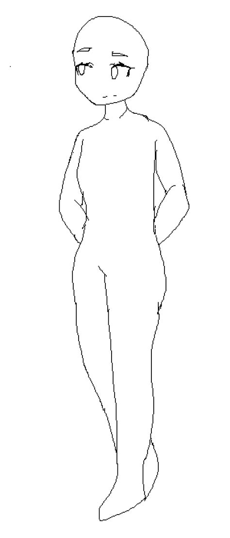 Pixilart Full Body Female Base By An0nymoususer