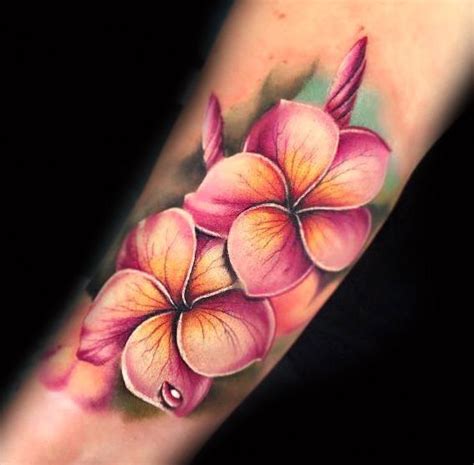Plumeria Hawaiian Flower Tattoos Tattoo Style Trends