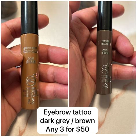 Po 3 Brown Eyebrow Tattoo Po 3 Brown Eyebrow Tattoo