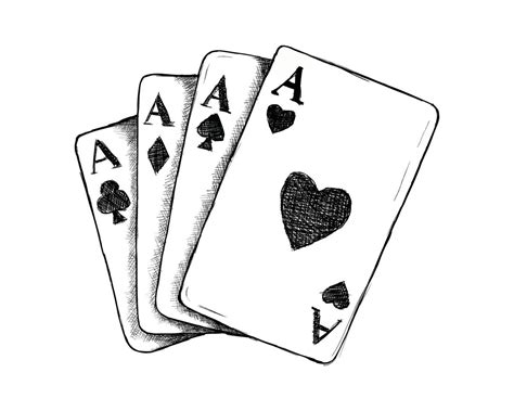 Poker Card Drawings