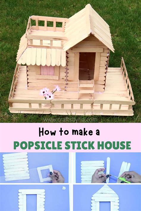 Popsicle Sticks Crafts House