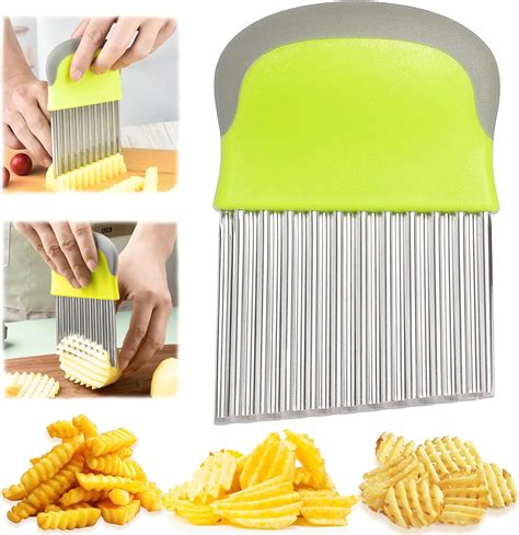 Potato Cutter Wavy French Fries Cutter Stainless S Vicedeal