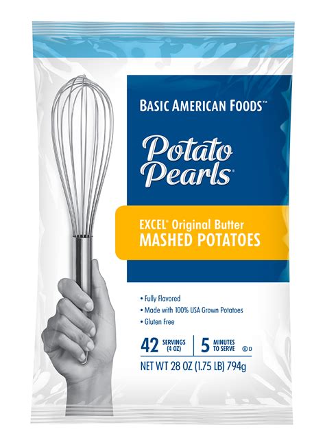 Potato Pearls Basic American Foods Instant Mashed Potatoes Pearls Boxed Mashed Potatoes Instant Mashed Potatoes Harvest