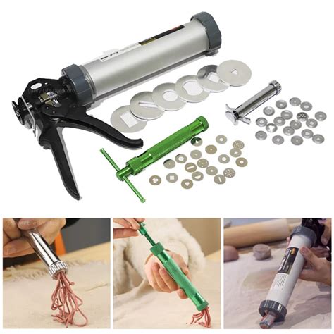 Pottery Tools Hollow Mud Stick Extruders Handheld Mud Guns For