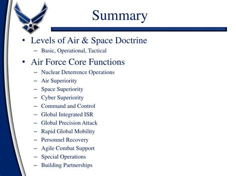 Ppt Air Force Core Functions Powerpoint Presentation Id 1981581