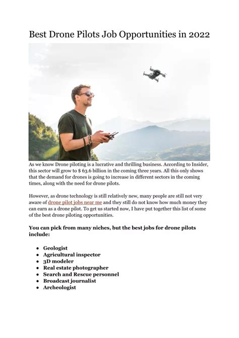Ppt Drone Pilot Job 2022 Powerpoint Presentation Free Download Id
