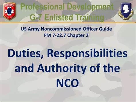Ppt Duties Responsibilities And Authority Of The Nco Powerpoint Presentation Id 4411973
