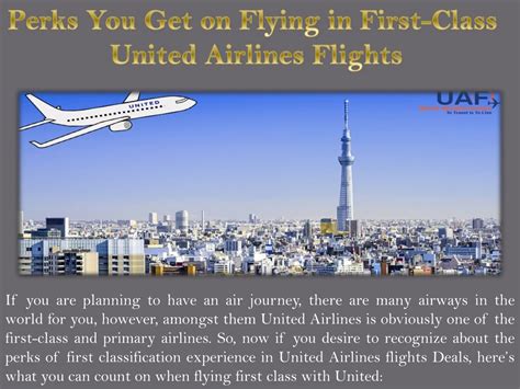 Ppt Perks You Get On Flying In First Class United Airlines Flights