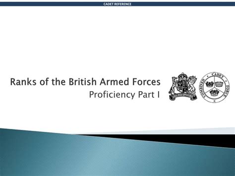 Ppt Ranks Of The British Armed Forces Powerpoint Presentation Free