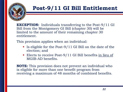 Ppt The Post 9 11 Gi Bill Powerpoint Presentation Free Download Id