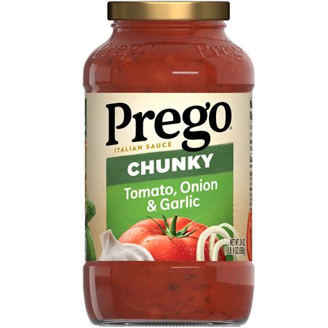 Prego Italian Sauce Chunky Garden Tomato Onion Amp Garlic Prego Italian Sauce Chunky Garden Tomato Onion Amp Garlic
