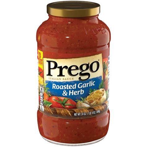 Prego Roasted Garlic Herb Italian Sauce 24 Oz
