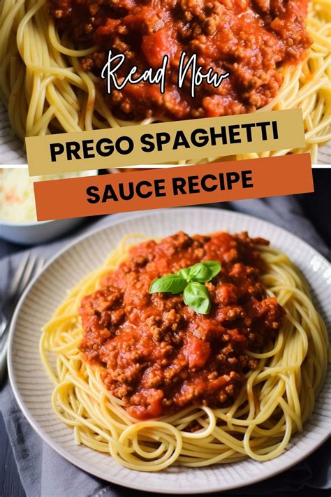 Prego Spaghetti Sauce Recipe Easy Kitchen Guide