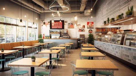 Premium Ai Image Fast Casual Restaurant With Vegan And Vegetarian