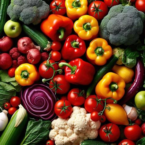 Premium Ai Image Mix Of Fresh Vegetable