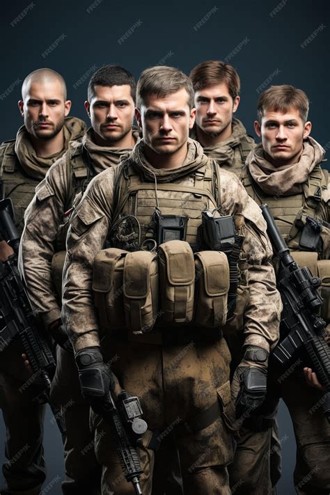 Premium Photo A Group Of Men In Military Uniforms Premium Photo A Group Of Men In Military Uniforms