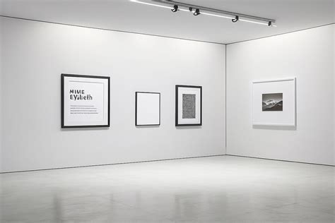 Premium Photo Artistry Unveiled Gallery Exhibition Mockup