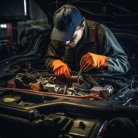 Premium Photo Car Mechanic Technician Working Repair