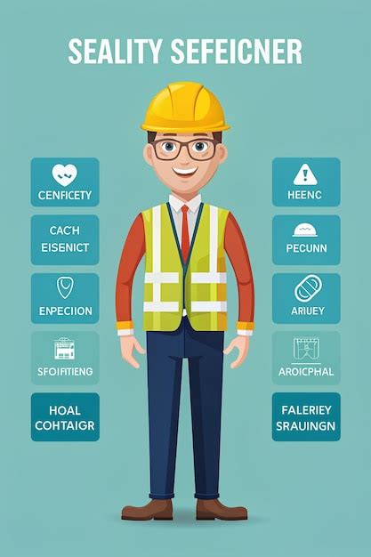 Premium Photo Safety Engineer Vector Occupational Health Specialist