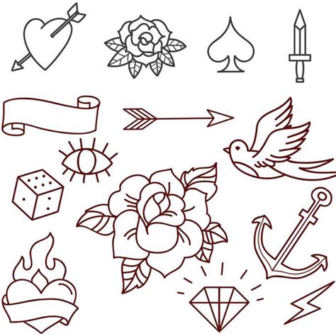 Printable Beginner Tattoo Stencils