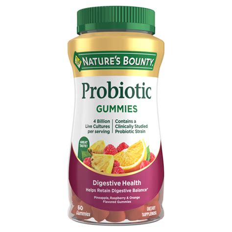 Probiotic Gummies For Digestive Health Nature S Bounty