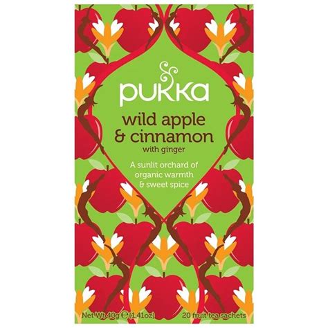 Pukka Wild Apple Amp Cinnamon Tea Bags 80 Apple Cinnamon Tea Pukka