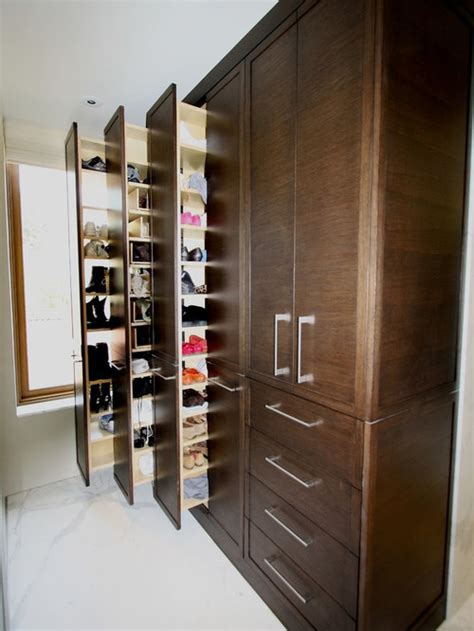 Pull Out Shoe Racks Contemporary Closet Chicago By Orren