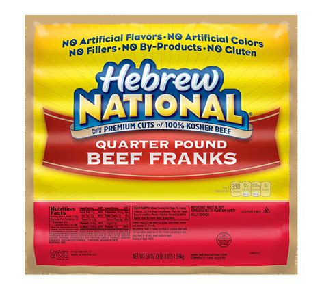 Quarter Pound Beef Franks Hebrew National
