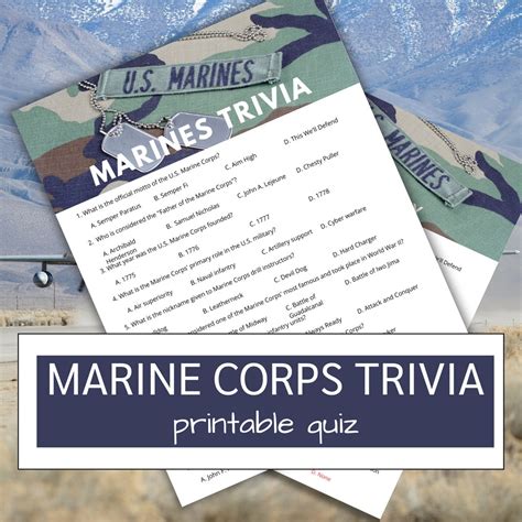 Questions For The Marine Corp