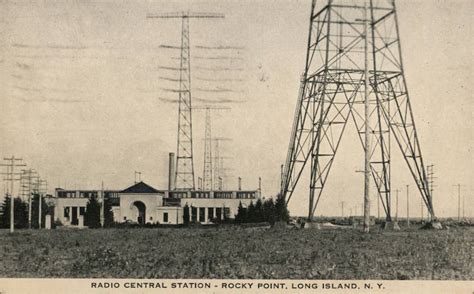 Radio Central Station Long Island Rocky Point Ny Postcard