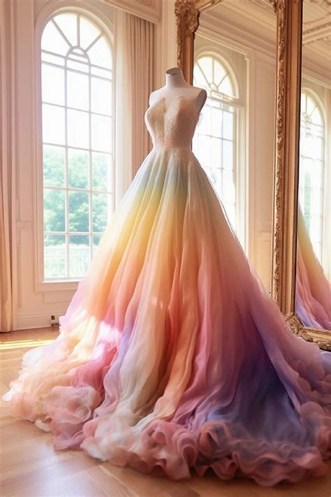 Rainbow Wedding Dress Trends for 2023: Vibrant Choices for Unique Weddings