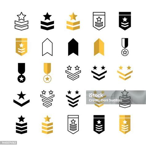 Ranking Stock Illustration Download Image Now Armed Forces Rank