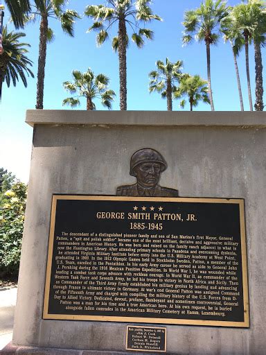Read The Plaque General George Patton
