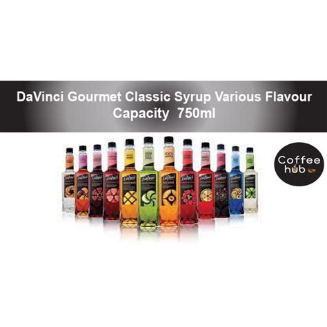Ready Stock Coffee Drink Syrup Da Vinci Coffee Syrup Gourmet Classic